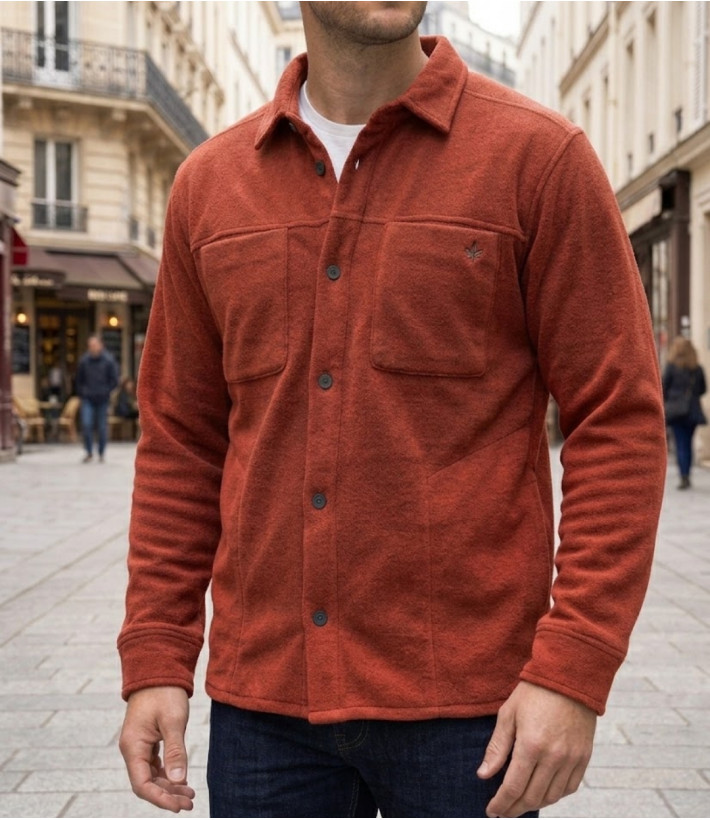 CHALLENGER CLARK3 surchemise polaire brique homme