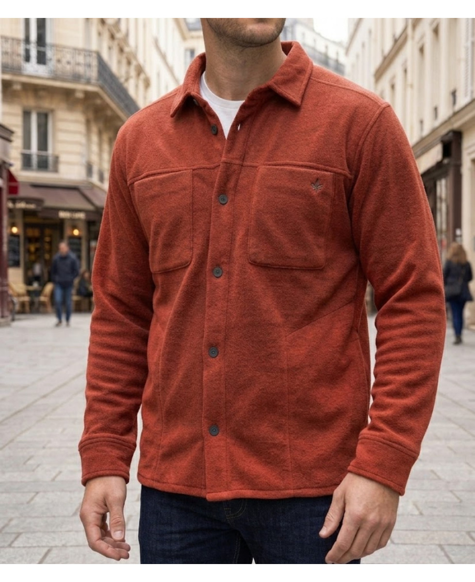 CHALLENGER CLARK3 surchemise polaire brique homme