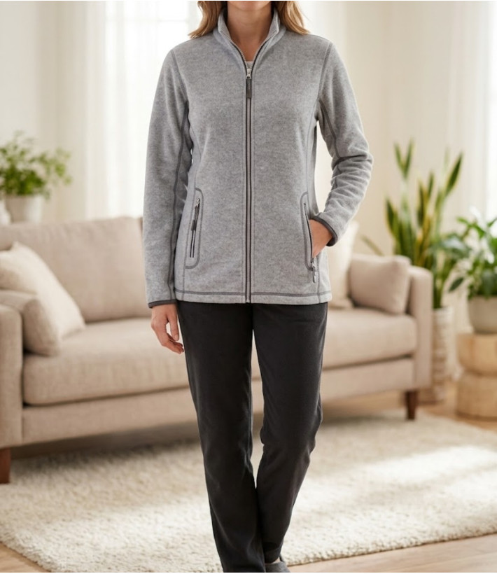 MAYFLOWER OSAKA3 — Veste polaire gris confort