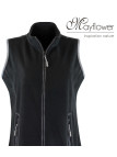 MAYFLOWER SAKURA1 — Gilet polaire noir sans manches