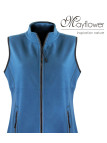 MAYFLOWER SAKURA2 — Gilet polaire bleu sans manches