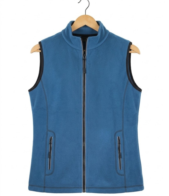 MAYFLOWER SAKURA2 — Gilet polaire bleu sans manches