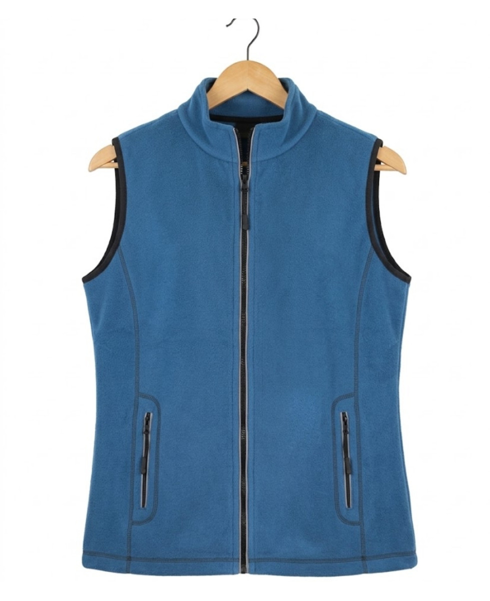 MAYFLOWER SAKURA2 — Gilet polaire bleu sans manches