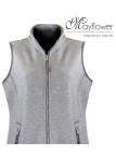 MAYFLOWER SAKURA3 — Gilet polaire gris sans manches