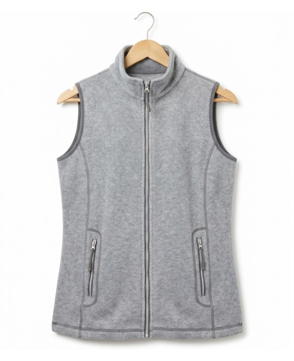 MAYFLOWER SAKURA3 — Gilet polaire gris sans manches