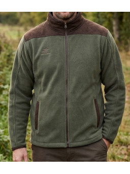 Veste polaire homme vert contrecollée mouton WINCHESTER JULIUS1