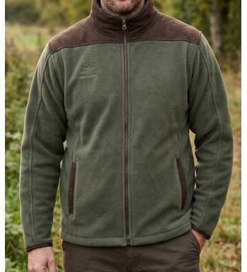 Veste polaire homme vert contrecollée mouton WINCHESTER JULIUS1