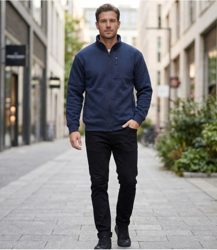 Veste Sweat CHALLENGER CAPITAINE1 Marine — Confort 4 Poches