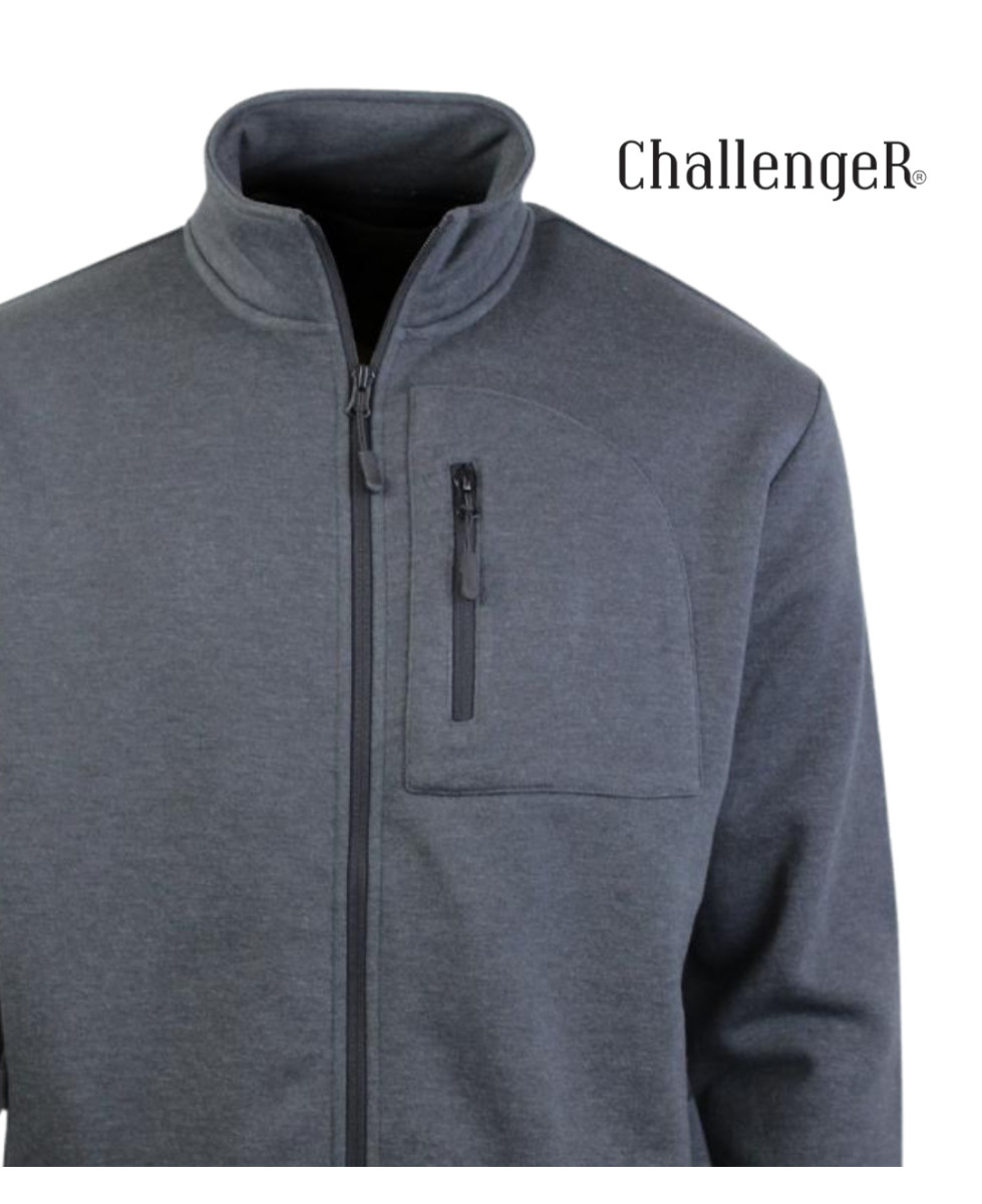 CHALLENGER CAPITAINE3 — Veste Sweat Gris Foncé 4 Poches