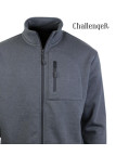 CHALLENGER CAPITAINE3 — Veste Sweat Gris Foncé 4 Poches