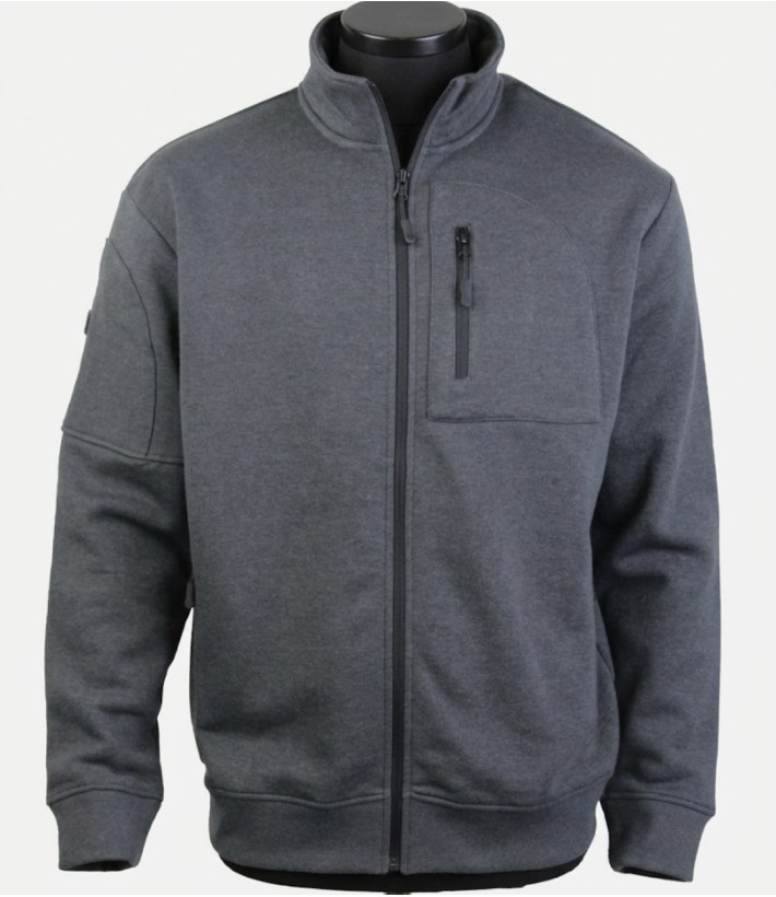 CHALLENGER CAPITAINE3 — Veste Sweat Gris Foncé 4 Poches