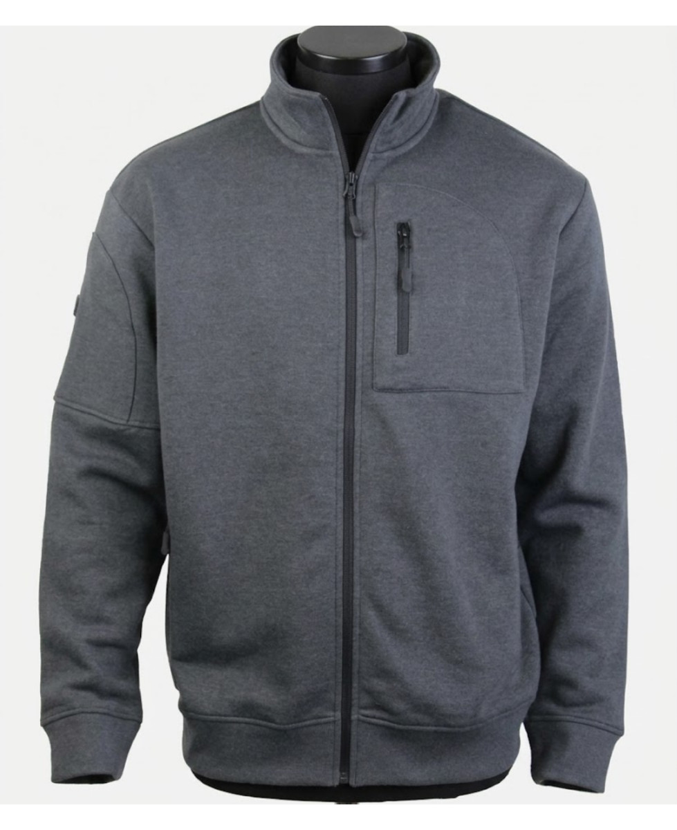CHALLENGER CAPITAINE3 — Veste Sweat Gris Foncé 4 Poches