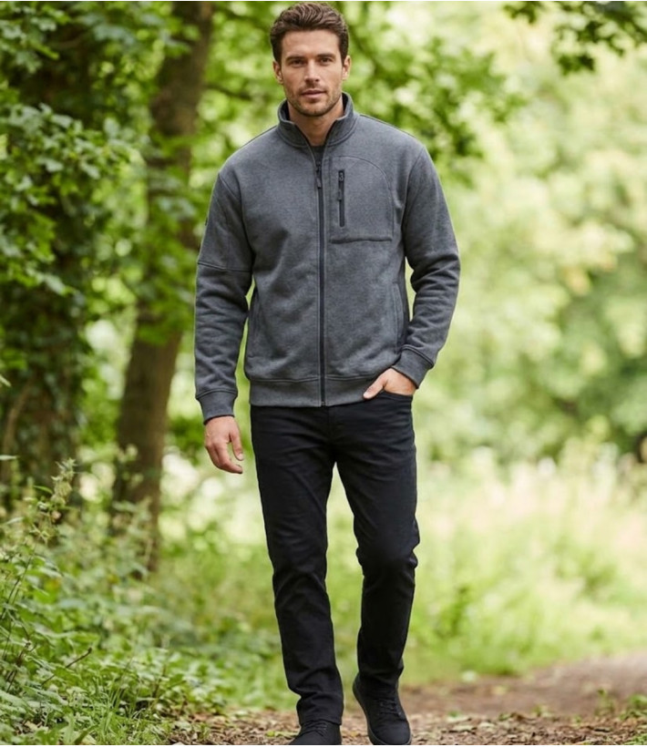 CHALLENGER CAPITAINE3 — Veste Sweat Gris Foncé 4 Poches