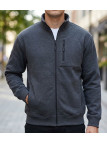 CHALLENGER CAPITAINE3 Veste sweat zippée gris foncé avec 4 poches zippées