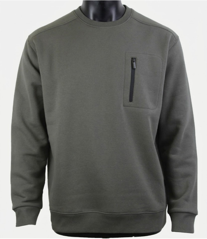CHALLENGER GARRY1 — Sweat Col Rond Gris Quartz