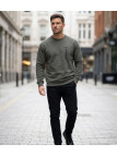 CHALLENGER GARRY1 — Sweat Col Rond Gris Quartz