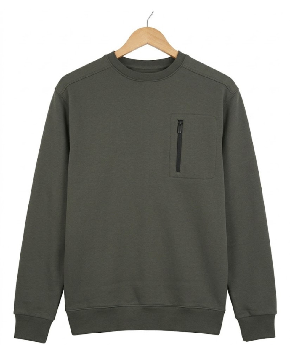 CHALLENGER GARRY1 — Sweat Col Rond Gris Quartz
