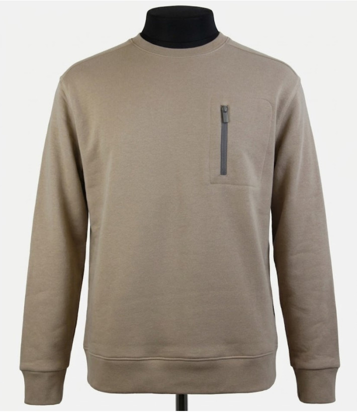 CHALLENGER GARRY2 — Sweat Col Rond Beige