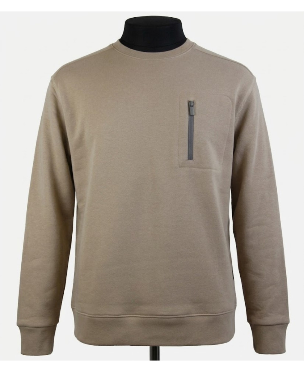 CHALLENGER GARRY2 — Sweat Col Rond Beige