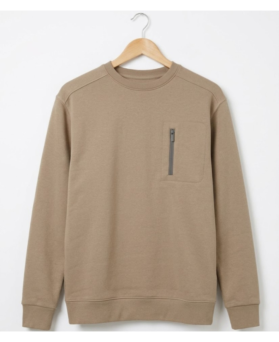 CHALLENGER GARRY2 — Sweat Col Rond Beige