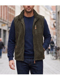 Gilet sans manches polaire homme MAYFLOWER V226 kaki