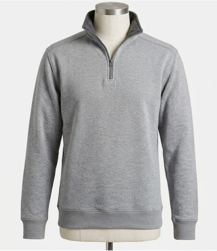 CHALLENGER PALERME3 — Sweat Col Camionneur Gris