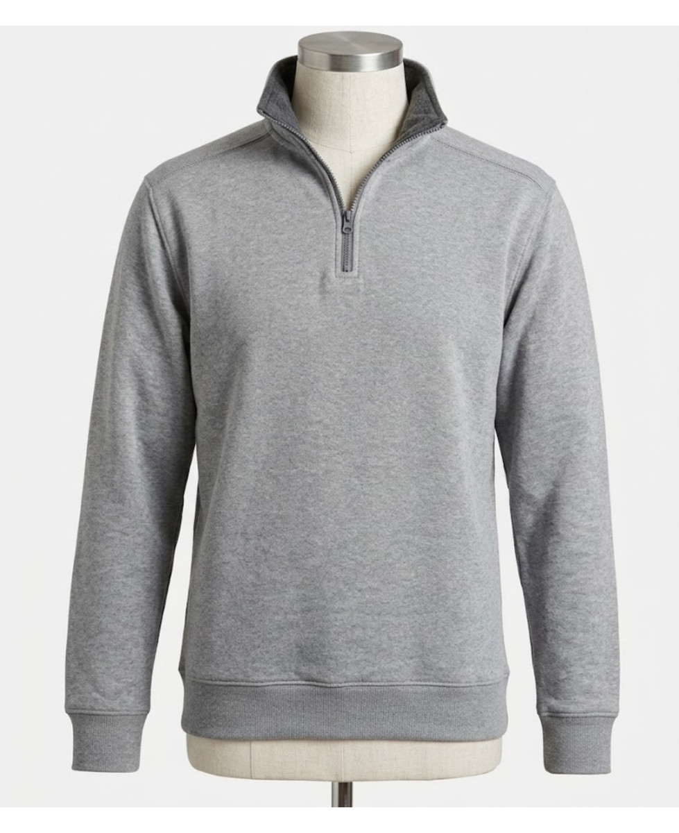 CHALLENGER PALERME3 — Sweat Col Camionneur Gris