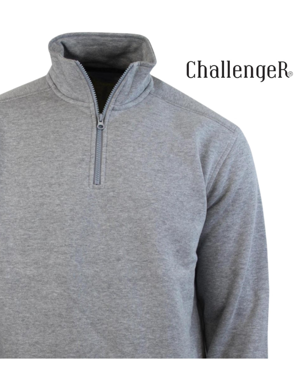 CHALLENGER PALERME3 — Sweat Col Camionneur Gris