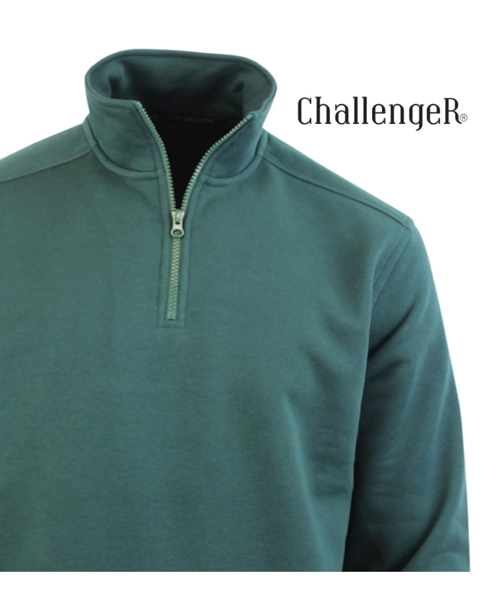 CHALLENGER PALERME4 — Sweat Col Camionneur Vert