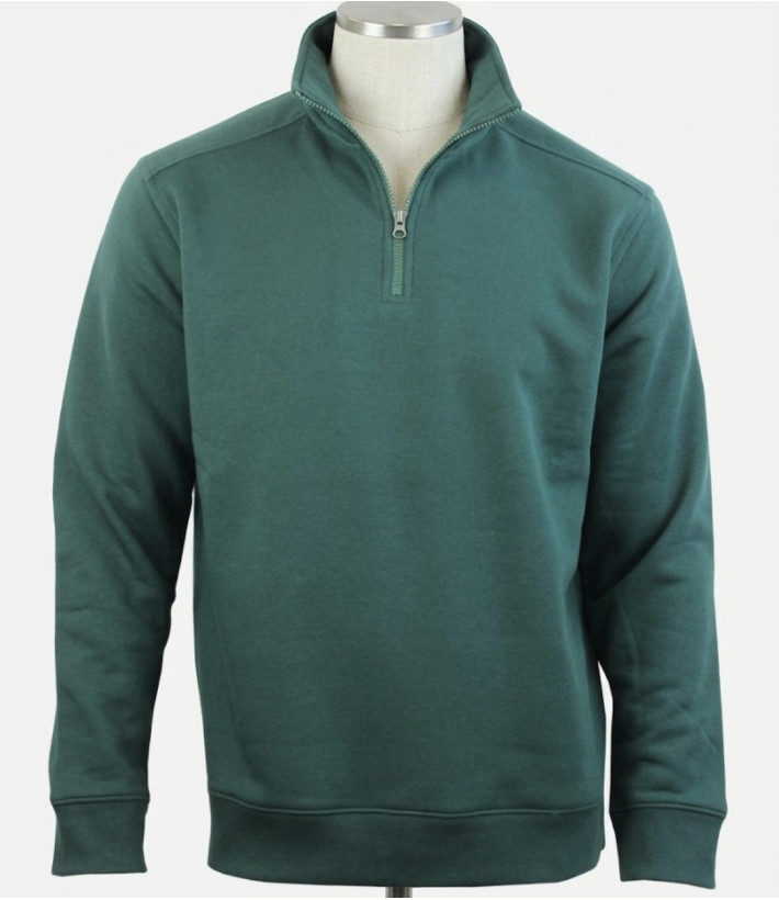 CHALLENGER PALERME4 — Sweat Col Camionneur Vert