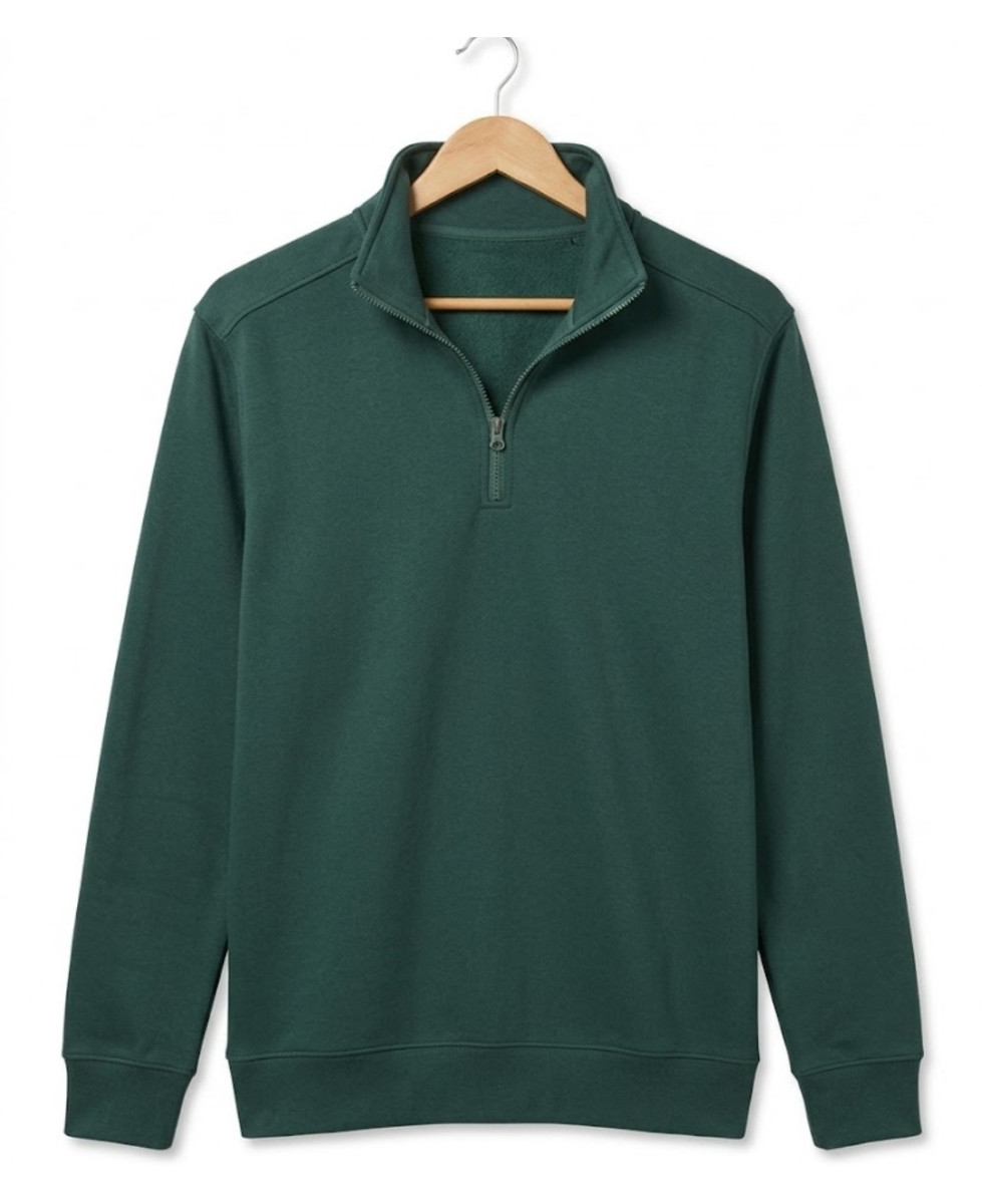 CHALLENGER PALERME4 — Sweat Col Camionneur Vert