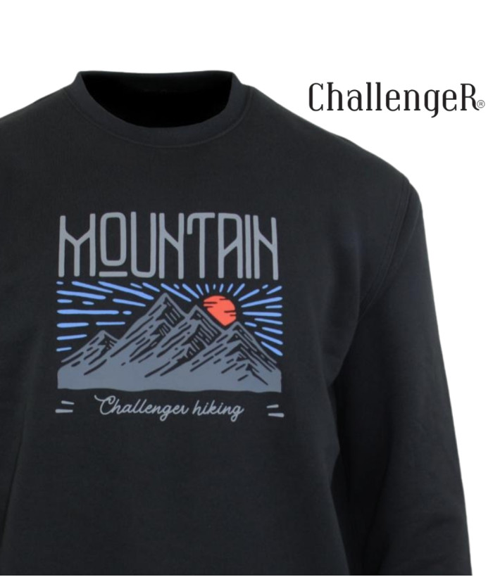 CHALLENGER PARK2 — Sweat Imprimé Noir Homme