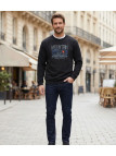 CHALLENGER PARK2 — Sweat Imprimé Noir Homme