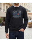 CHALLENGER PARK2 sweat col rond imprimé noir pour homme