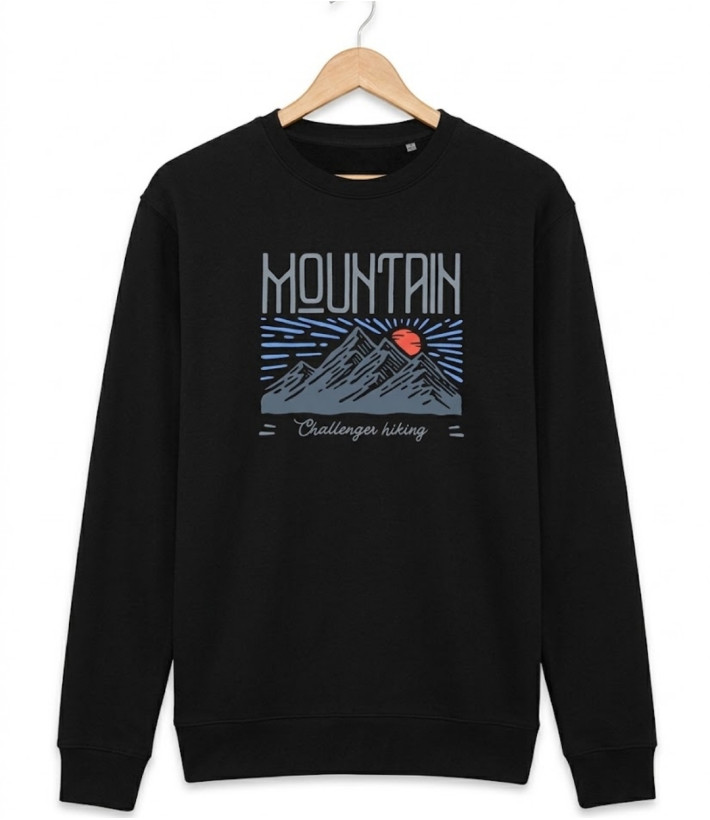 CHALLENGER PARK2 — Sweat Imprimé Noir Homme