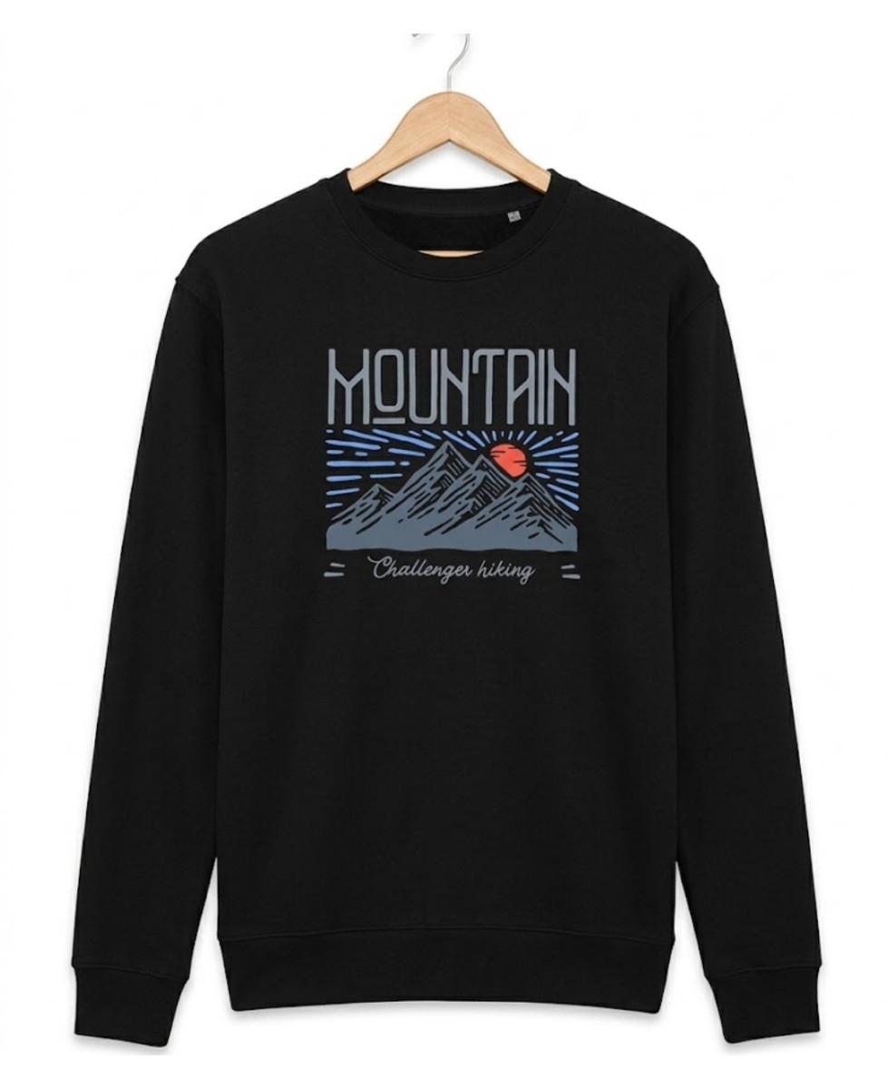 CHALLENGER PARK2 — Sweat Imprimé Noir Homme