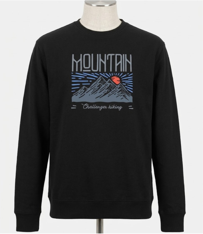 CHALLENGER PARK2 — Sweat Imprimé Noir Homme