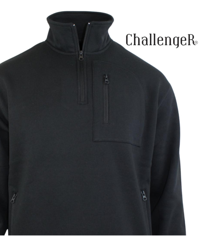 CHALLENGER PERCEVAL2 — Sweat camionneur noir résistant