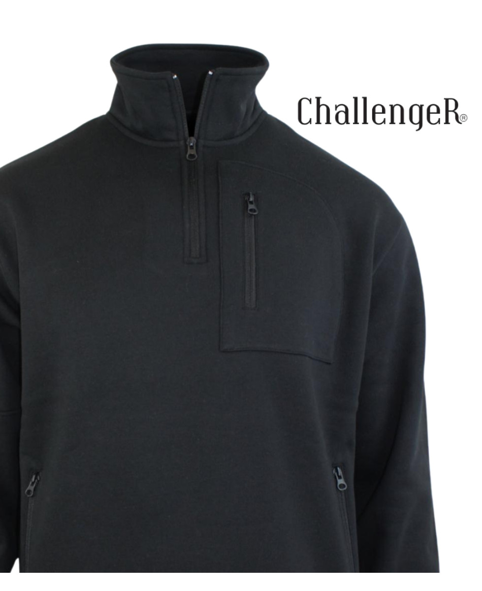 CHALLENGER PERCEVAL2 — Sweat camionneur noir résistant