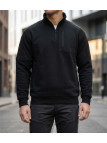 CHALLENGER PERCEVAL2 sweat col camionneur noir 4 poches zippées