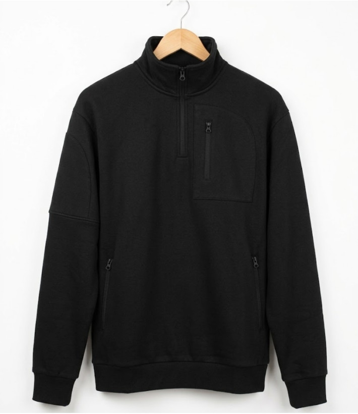 CHALLENGER PERCEVAL2 — Sweat camionneur noir résistant