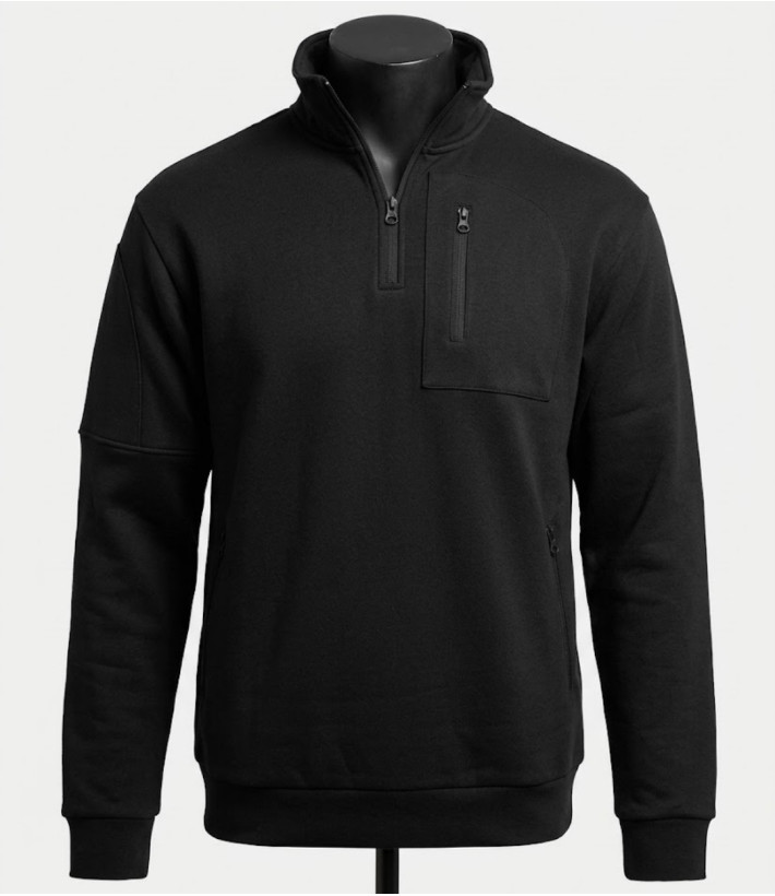 CHALLENGER PERCEVAL2 — Sweat camionneur noir résistant