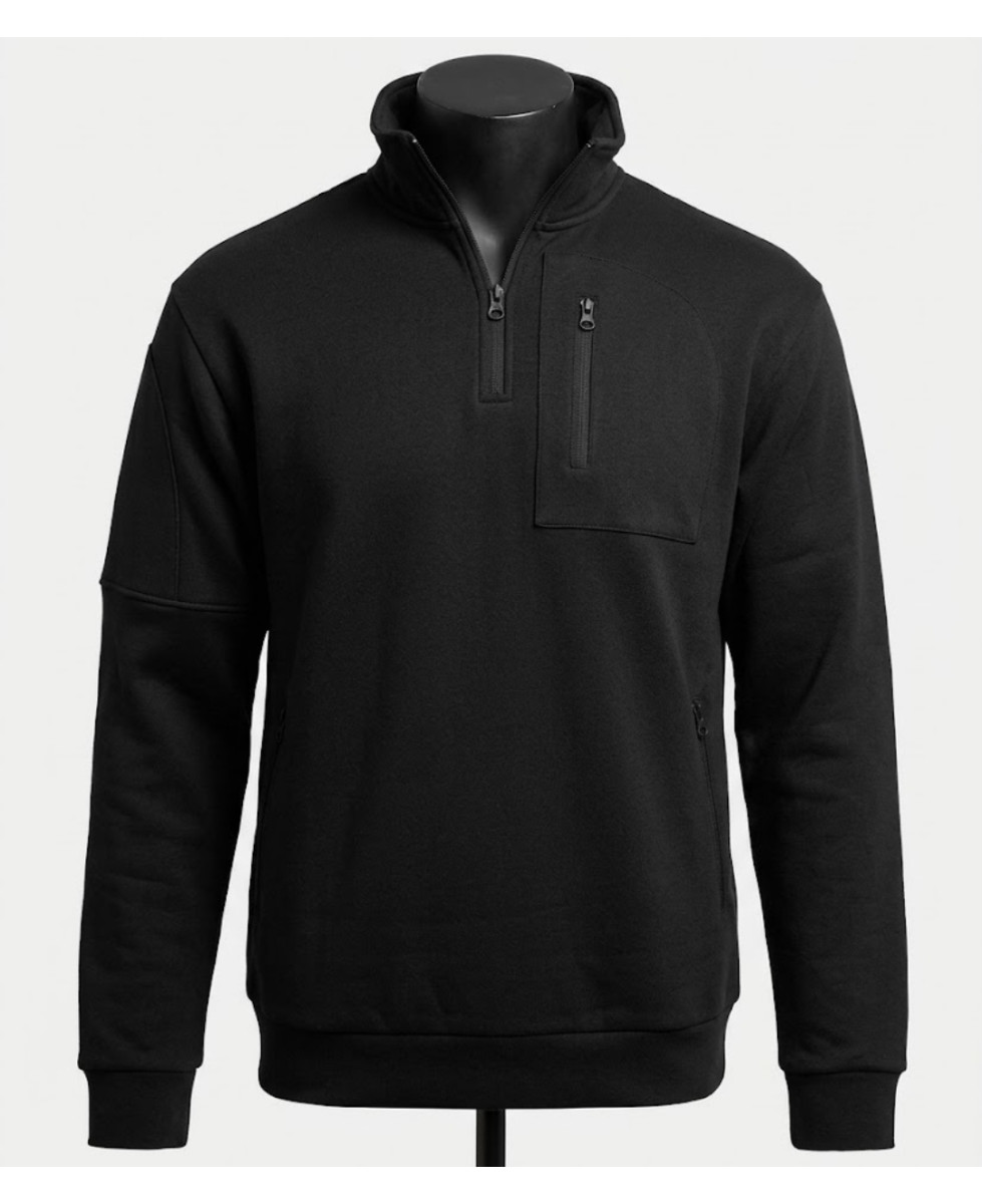CHALLENGER PERCEVAL2 — Sweat camionneur noir résistant
