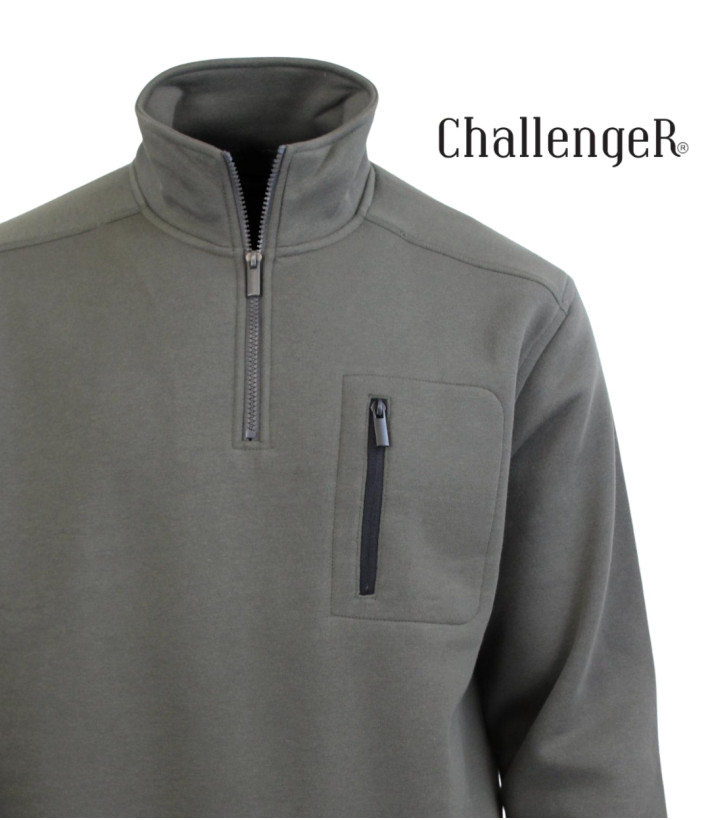 CHALLENGER PRESTON1 — Sweat Col Camionneur Gris