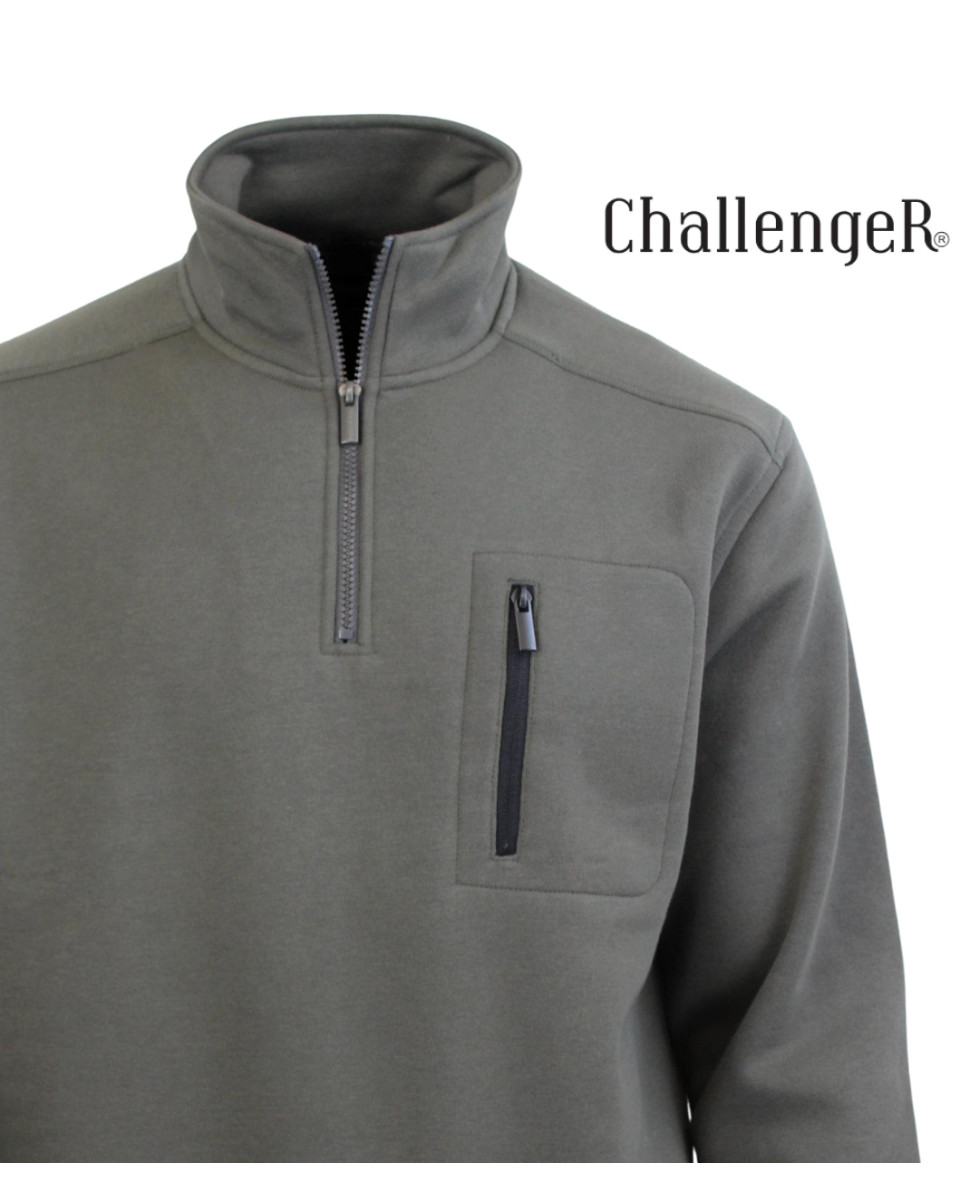 CHALLENGER PRESTON1 — Sweat Col Camionneur Gris