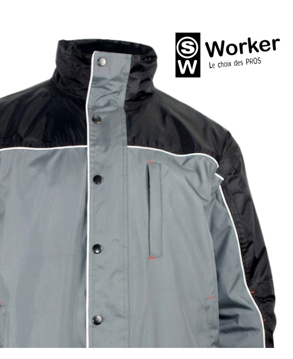 WORKER SH1033 — Blouson manches amovibles imperméable