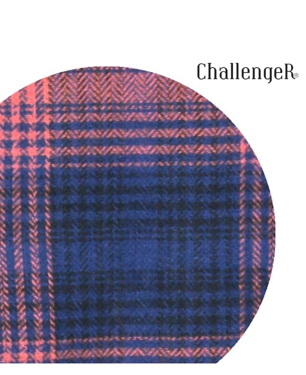 CHALLENGER BACCHUS — Chemise flanelle bleu chaude