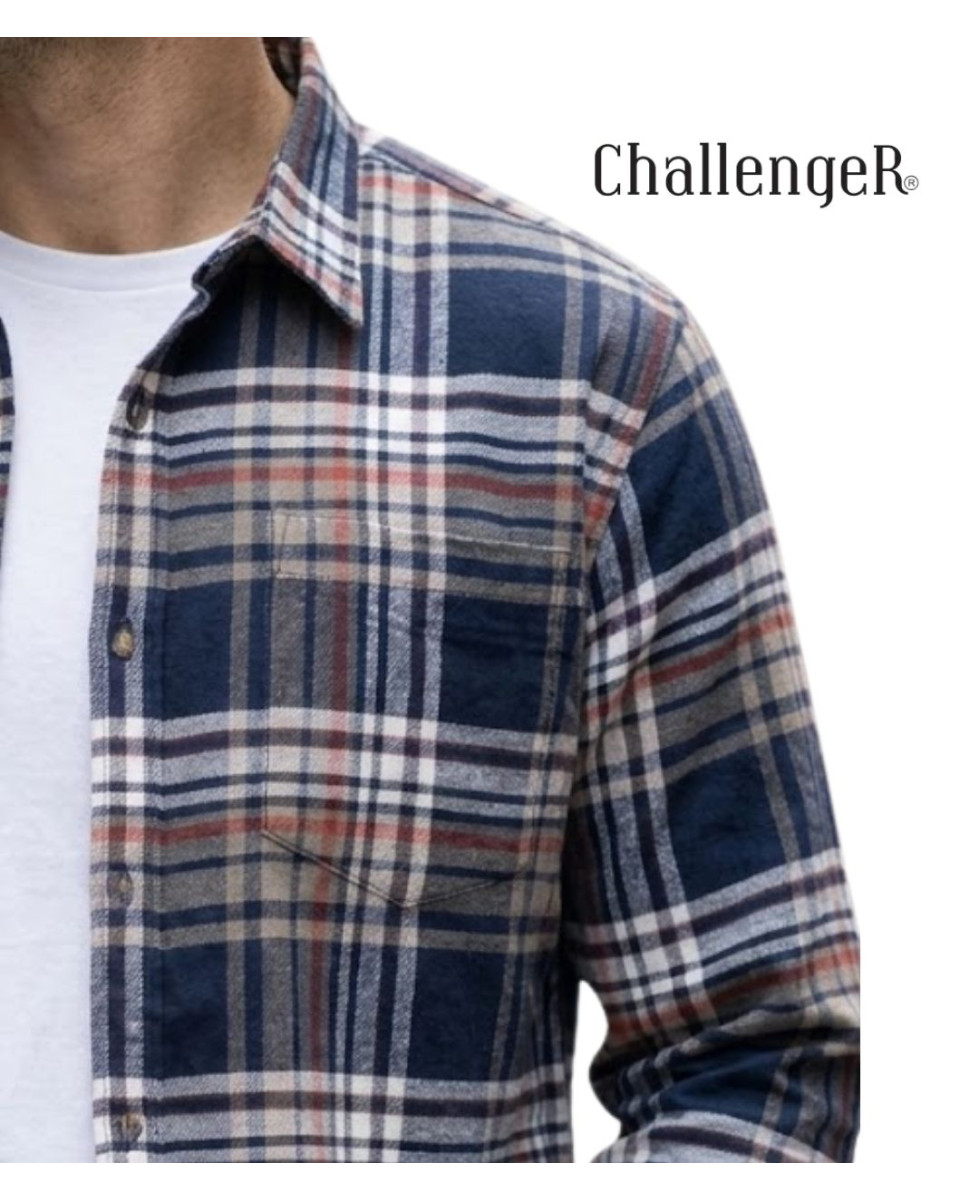 CHALLENGER BALEZE — Chemise flanelle chaude homme