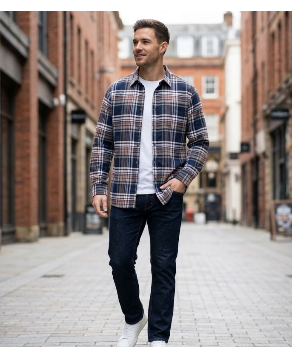 CHALLENGER BALEZE — Chemise flanelle chaude homme