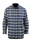 CHALLENGER BASQUE1 — Chemise flanelle chaude bleu